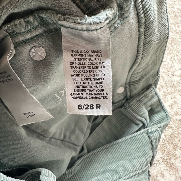 Lucky Brand Green Flare Wide Leg Jeans - Picture 8 of 11